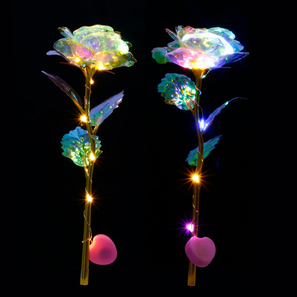 Romantic Colorful LED Fairy Rose