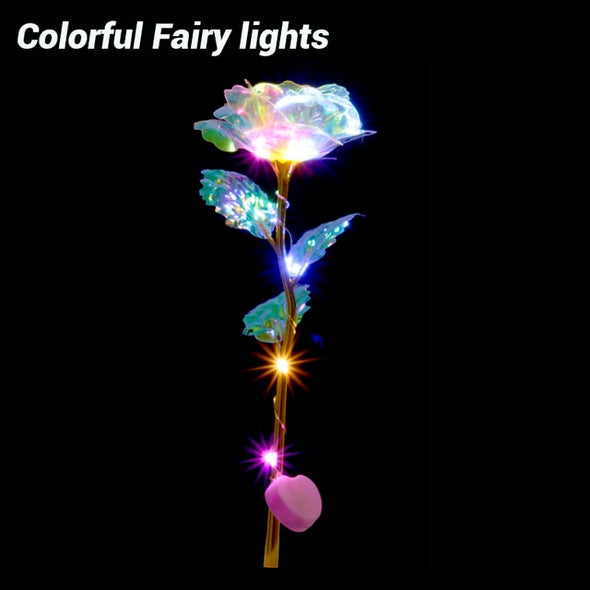 Romantic Colorful LED Fairy Rose