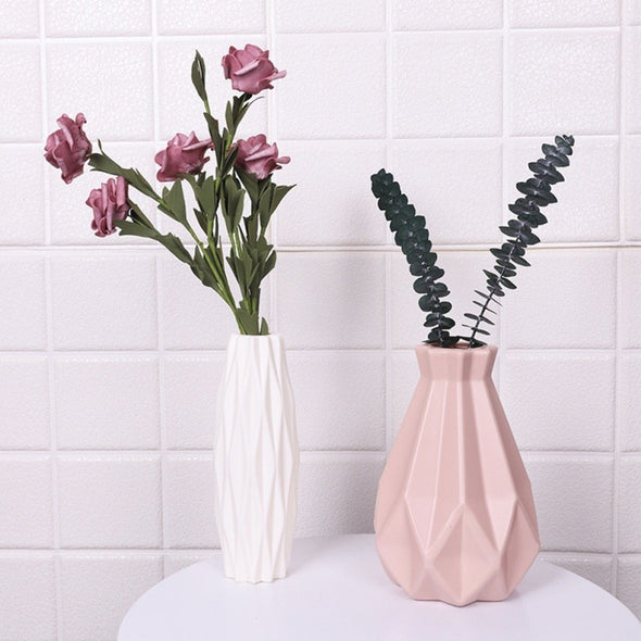 Origami Plastic Flower Vase