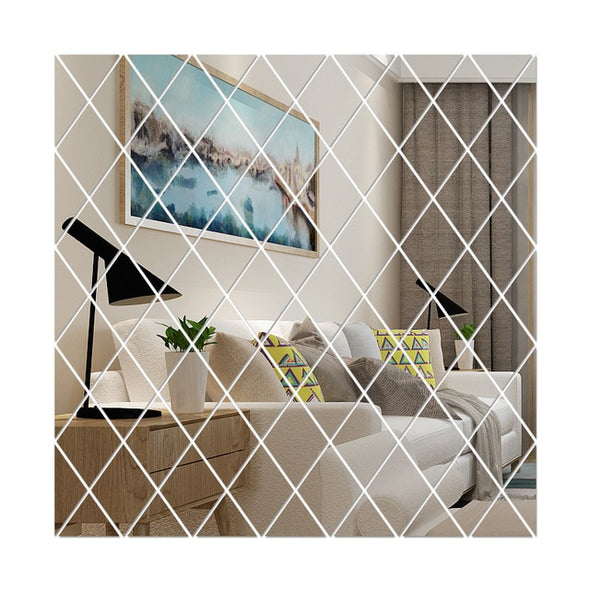 17/32/58Pcs 3D Mirror Wall Sticker