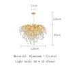 Nordic Luxury Crystal LED Chandelier