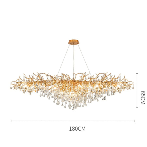 Nordic Luxury Crystal LED Chandelier