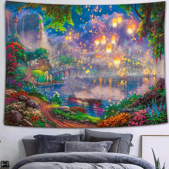 Trippy Colorful Butterfly Wall Hanging