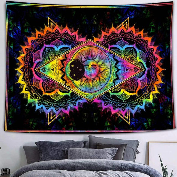 Trippy Colorful Butterfly Wall Hanging