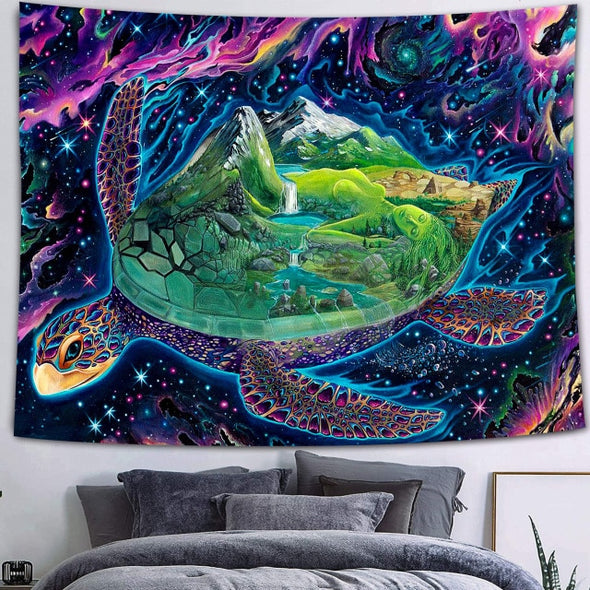 Trippy Colorful Butterfly Wall Hanging