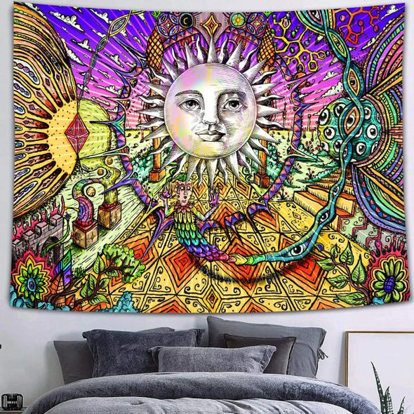 Trippy Colorful Butterfly Wall Hanging