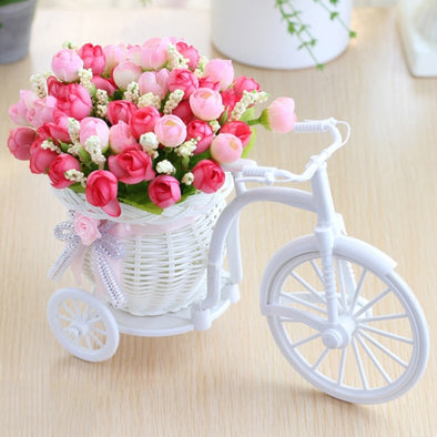 Artificial Rose Flowers+vase Set