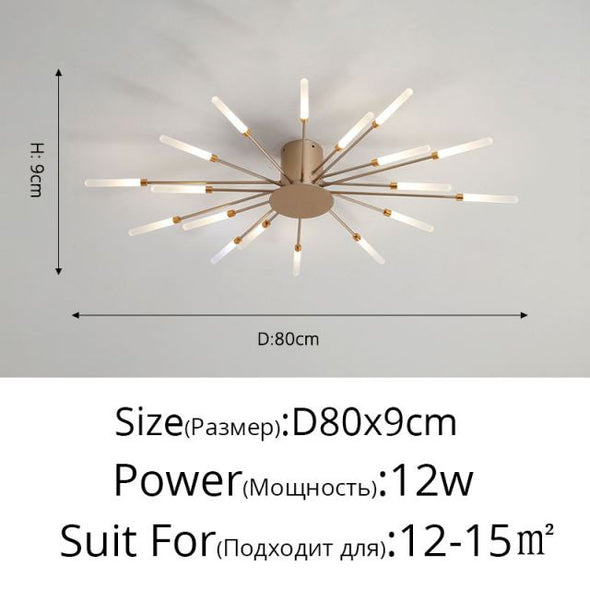 Firework Shaped Modern LED Chandeliers