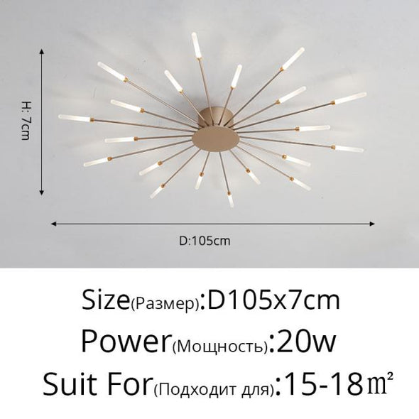 Firework Shaped Modern LED Chandeliers