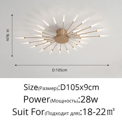 Firework Shaped Modern LED Chandeliers