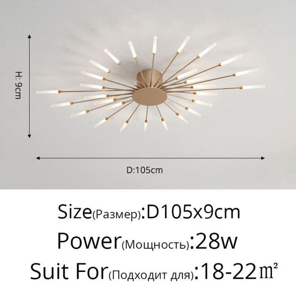 Firework Shaped Modern LED Chandeliers