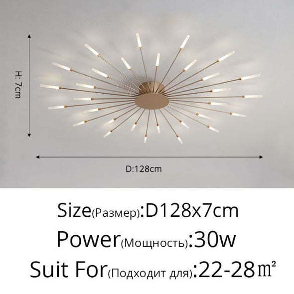 Firework Shaped Modern LED Chandeliers