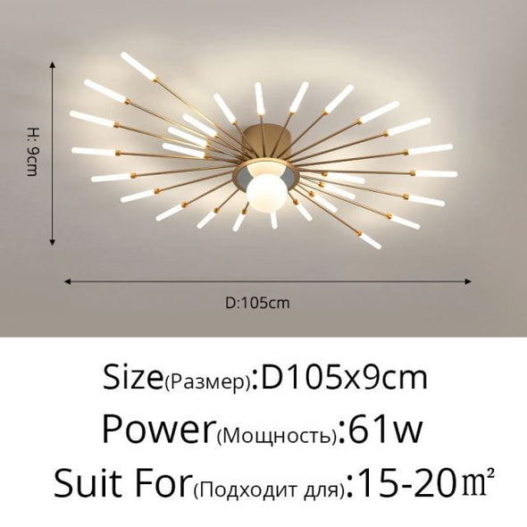 Firework Shaped Modern LED Chandeliers