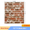 5/10pcs 3D Wall Sticker Brick Pattern