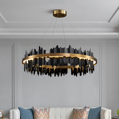 Circle LED Chandelier With Remote Control